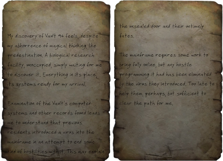 Fallout 76 A Satisfied Conscience Id Card